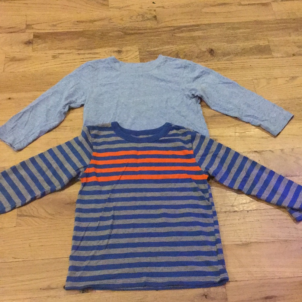 Two Blue Long Sleeve Tees